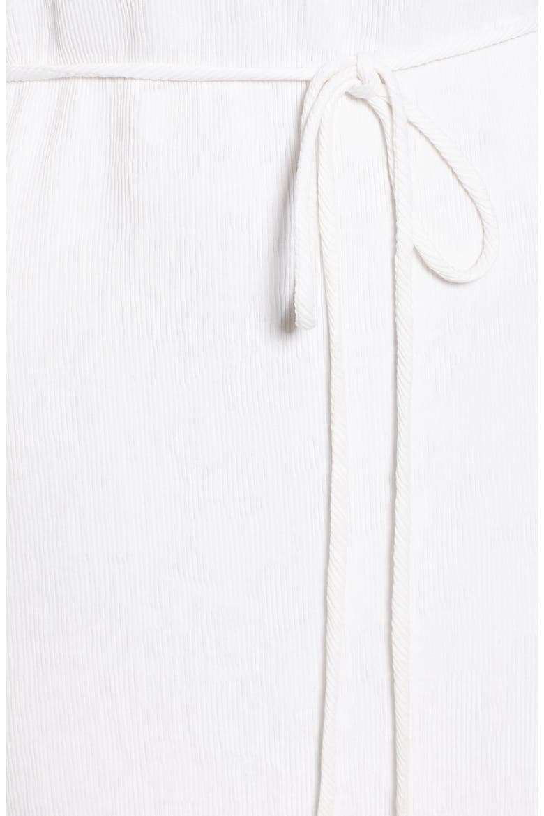 Tie Waist Midi Dress, Alternate, color, OFF WHITEDNU