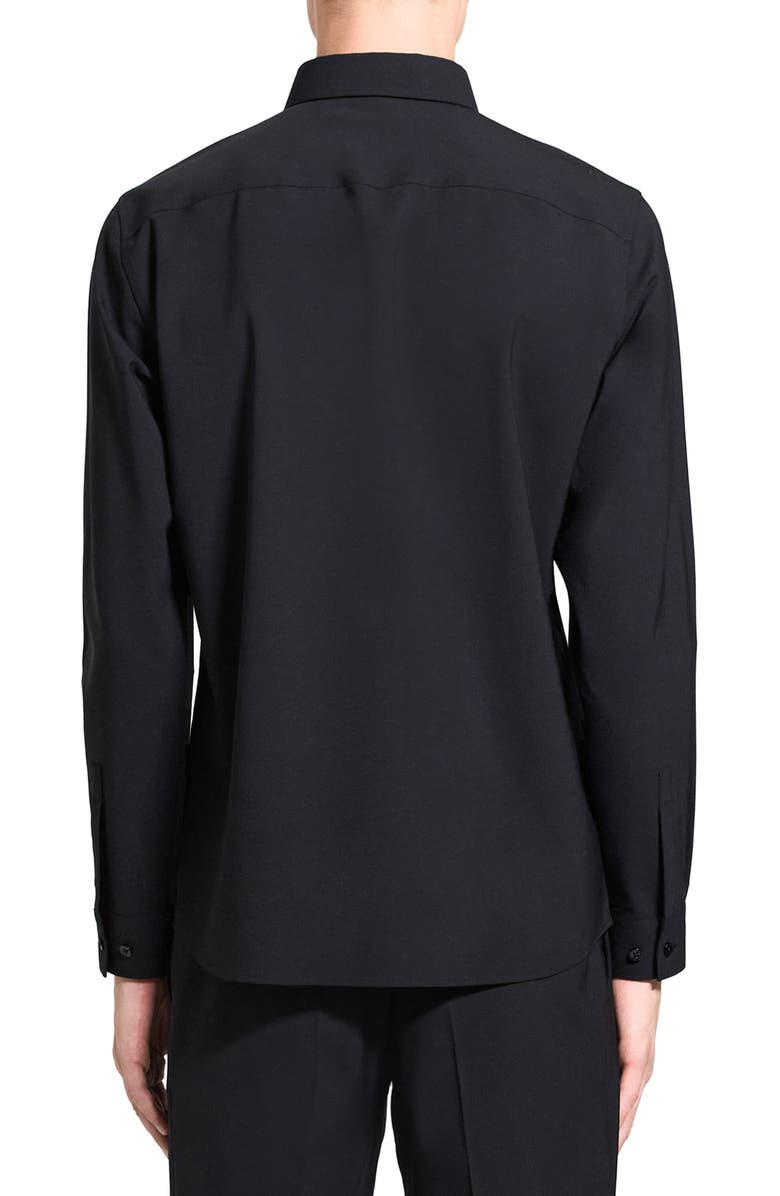 Theory Hugh Stretch Virgin Wool Button-Down Shirt, Alternate, color, 