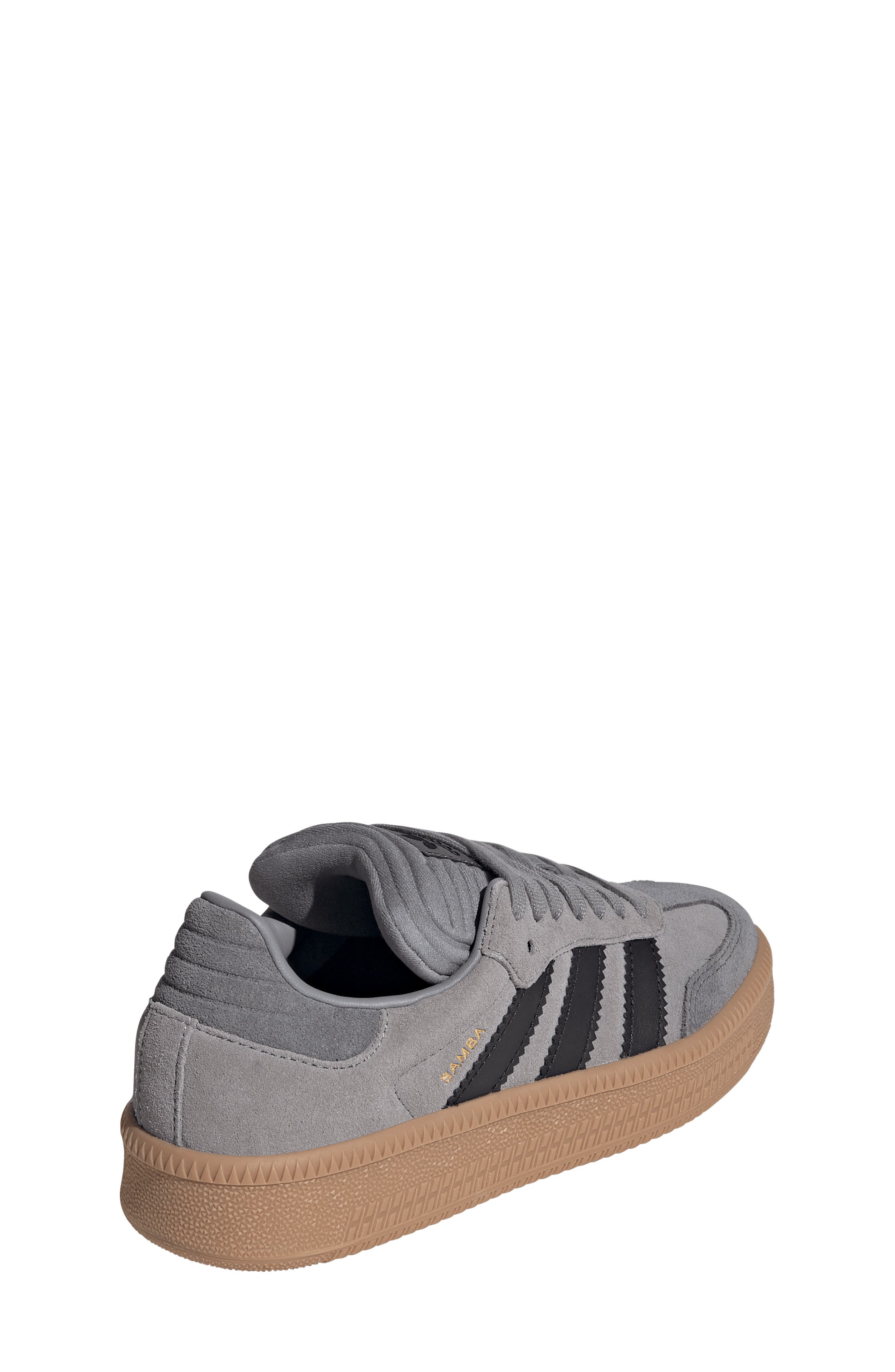 adidas Kids
 Samba XLG Sneaker, Alternate, color, Grey/ Black/ Gum