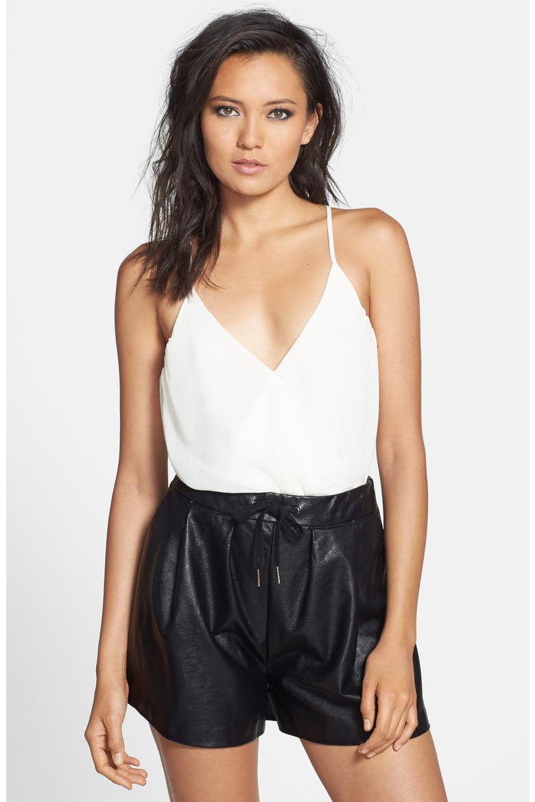 ASTR Faux Wrap Bodysuit, Main, color, IVORY