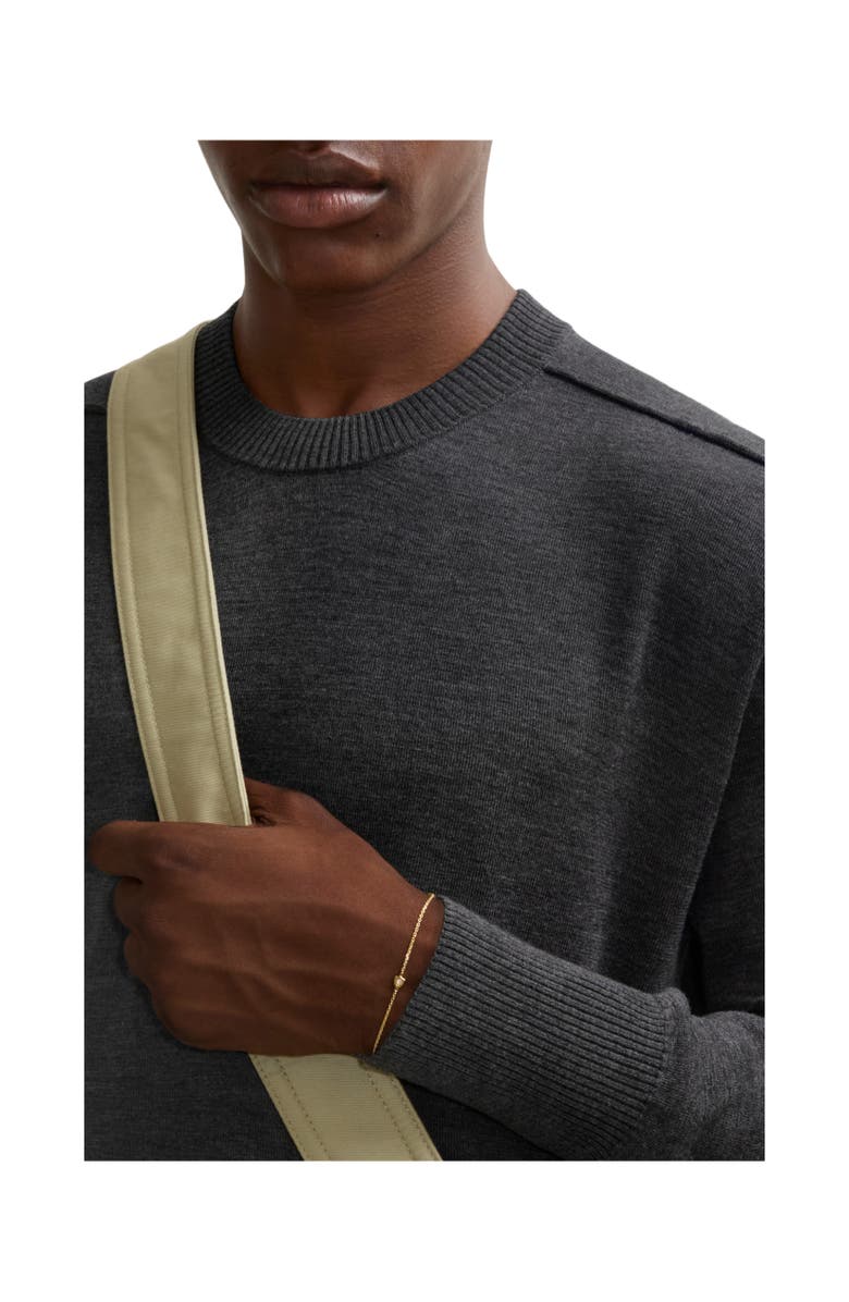 Burberry Shield Chain Bracelet, Alternate, color, Gold/Clear