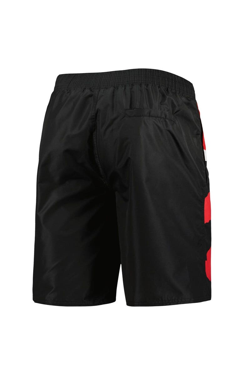 G-III SPORTS BY CARL BANKS Men's G-III Sports by Carl Banks Black Toronto Raptors Sea Wind Swim Trunks, Alternate, color, Black