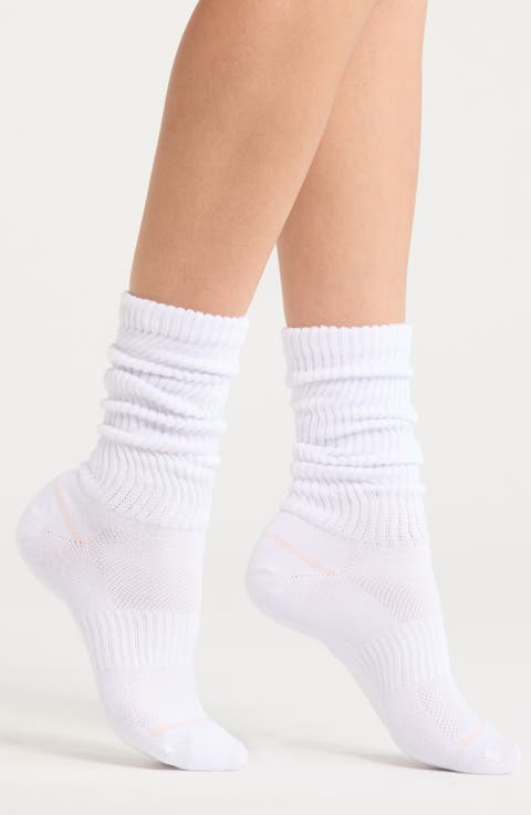 Athleisure Slouch Rib Crew Socks