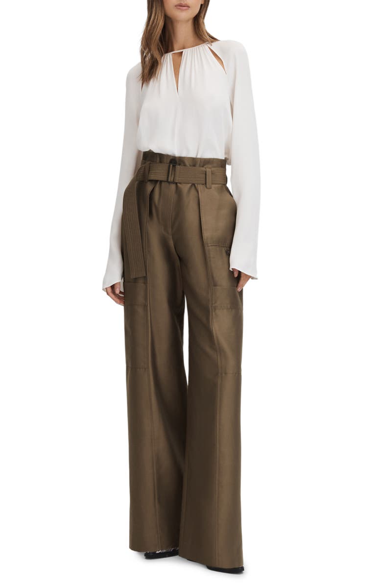 Reiss Maria Wide Leg Utility Pants, Alternate, color,