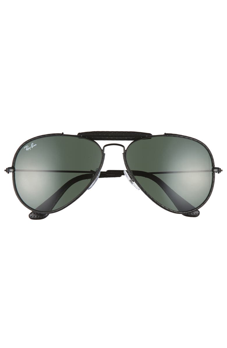 Ray-Ban Outdoorsman 58mm Aviator Sunglasses, Alternate, color, 