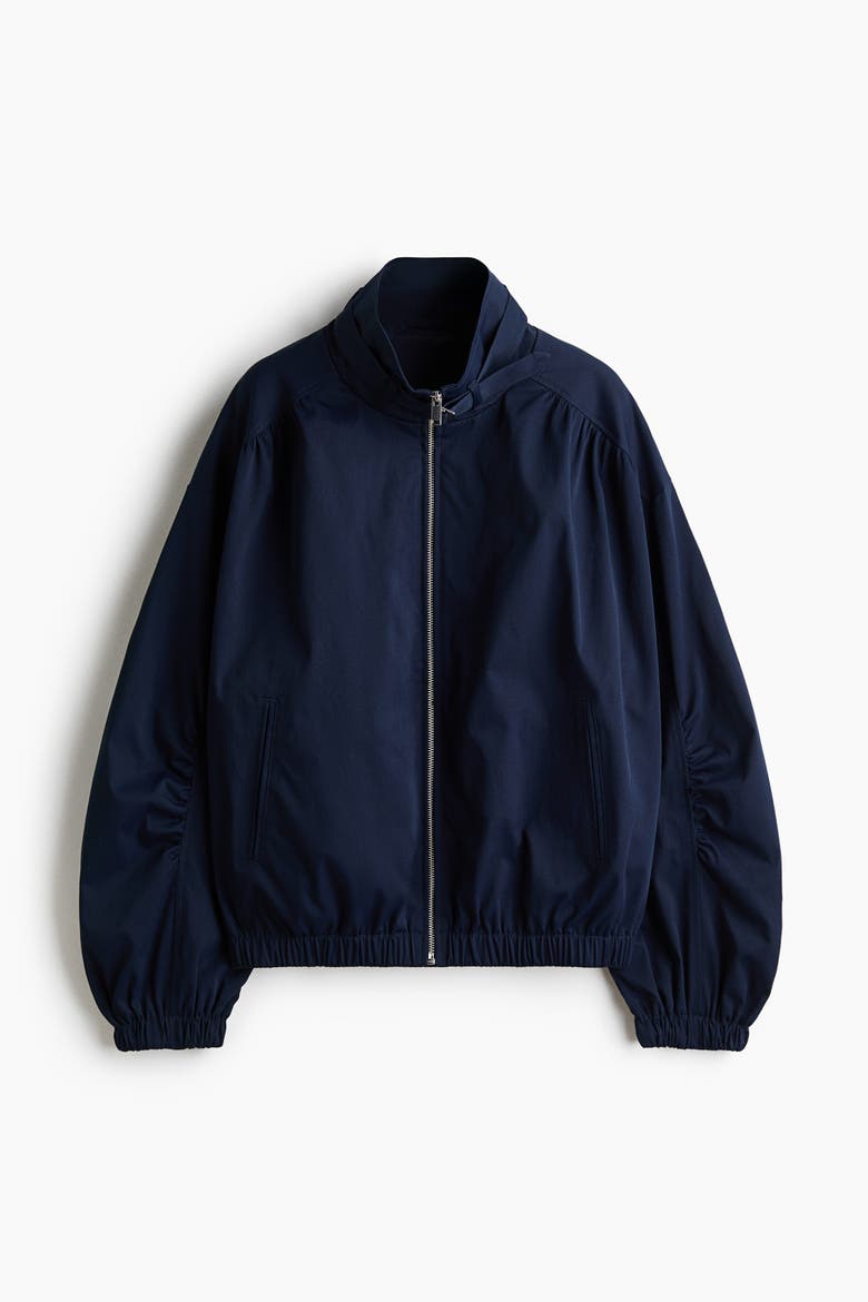 Oversized Bomber Jacket, Alternate, color, Dark blue