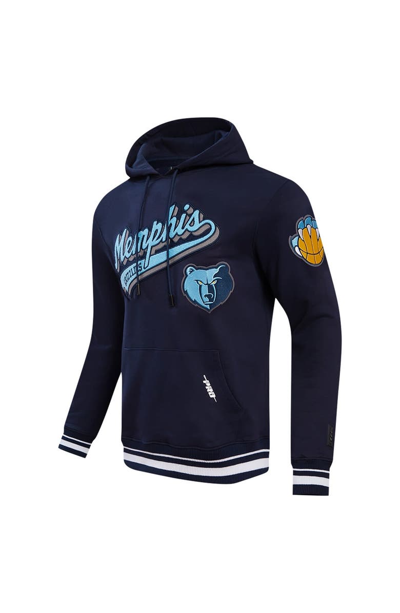 PRO STANDARD Men's Pro Standard Navy Memphis Grizzlies Script Tail Pullover Hoodie, Alternate, color, 