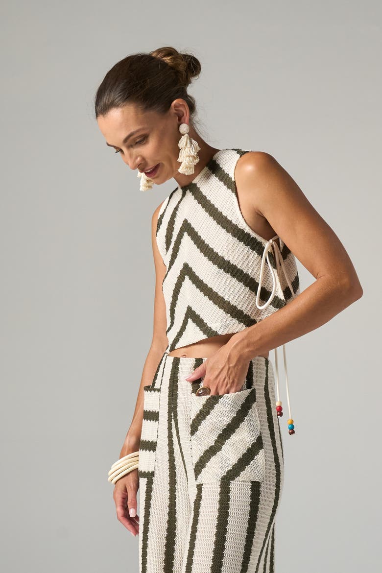 Bimini Top, Alternate, color, Green Stripe