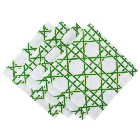 Cane Print Napkin Set/4