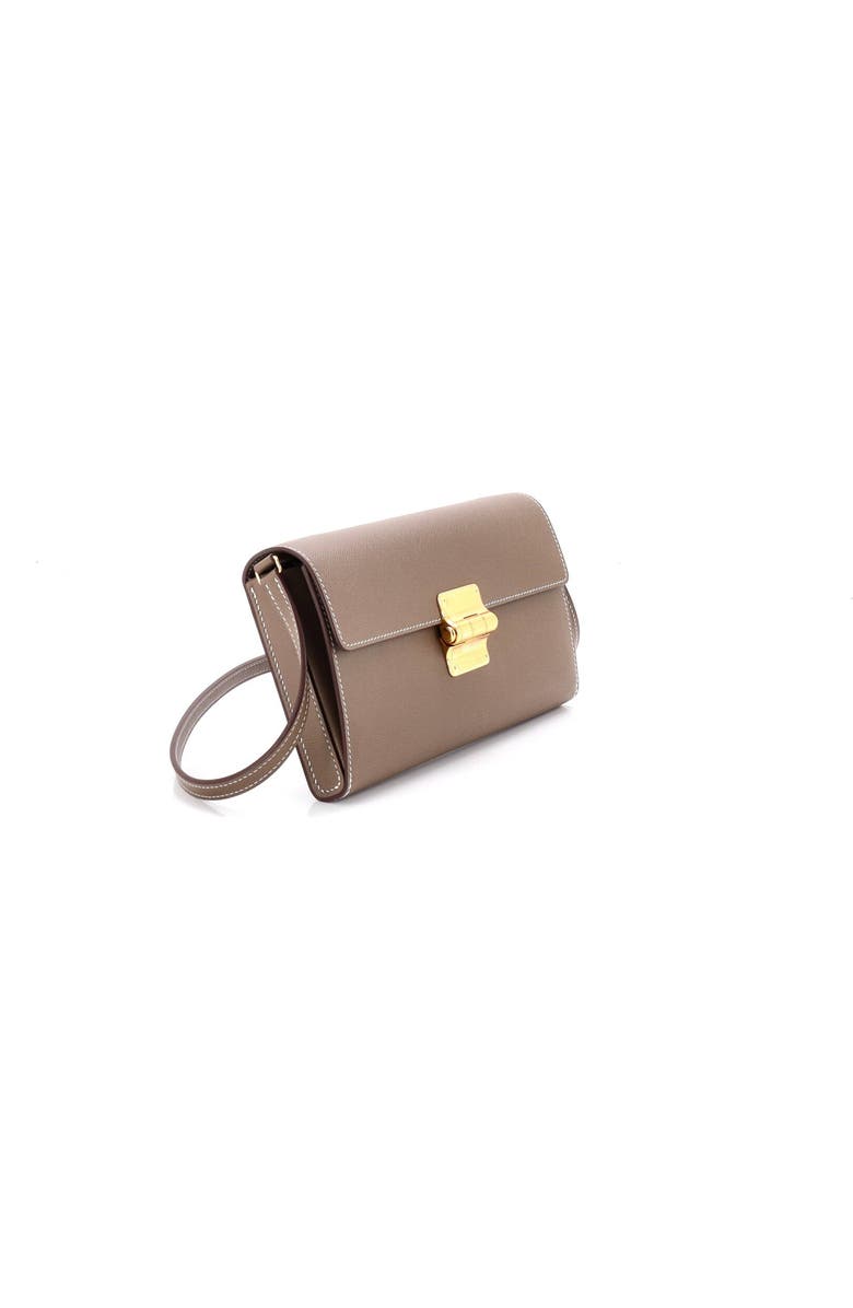 Pre-Owned Hermes Charniere To Go Pouch Madame, Alternate, color, Etoupe