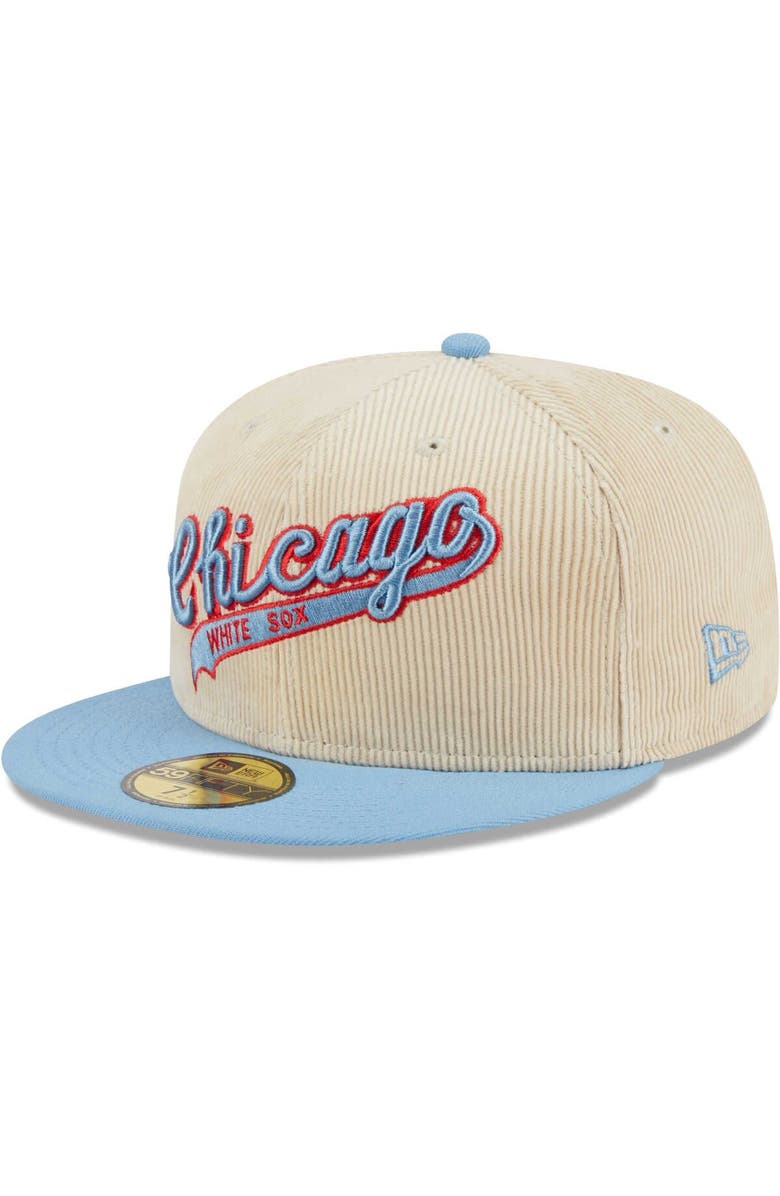 New Era Men's New Era White Chicago White Sox Corduroy Classic 59FIFTY Fitted Hat, Alternate, color,