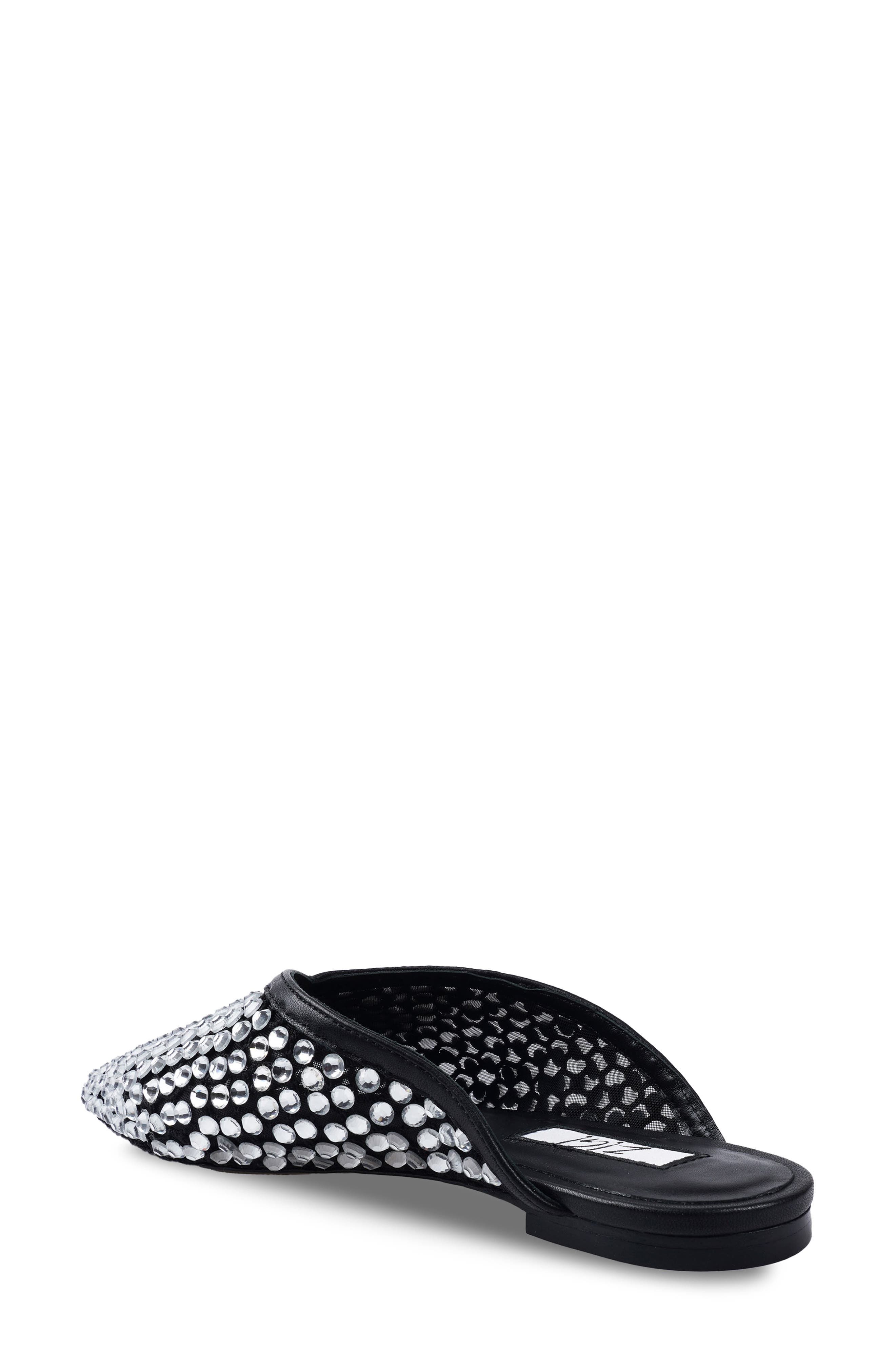 ZIGI Lilla Crystal Embellished Pointed Toe Mule, Alternate, color, Black Multi