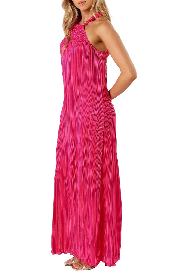 Melody Plissé Maxi Dress, Alternate, color, PINK