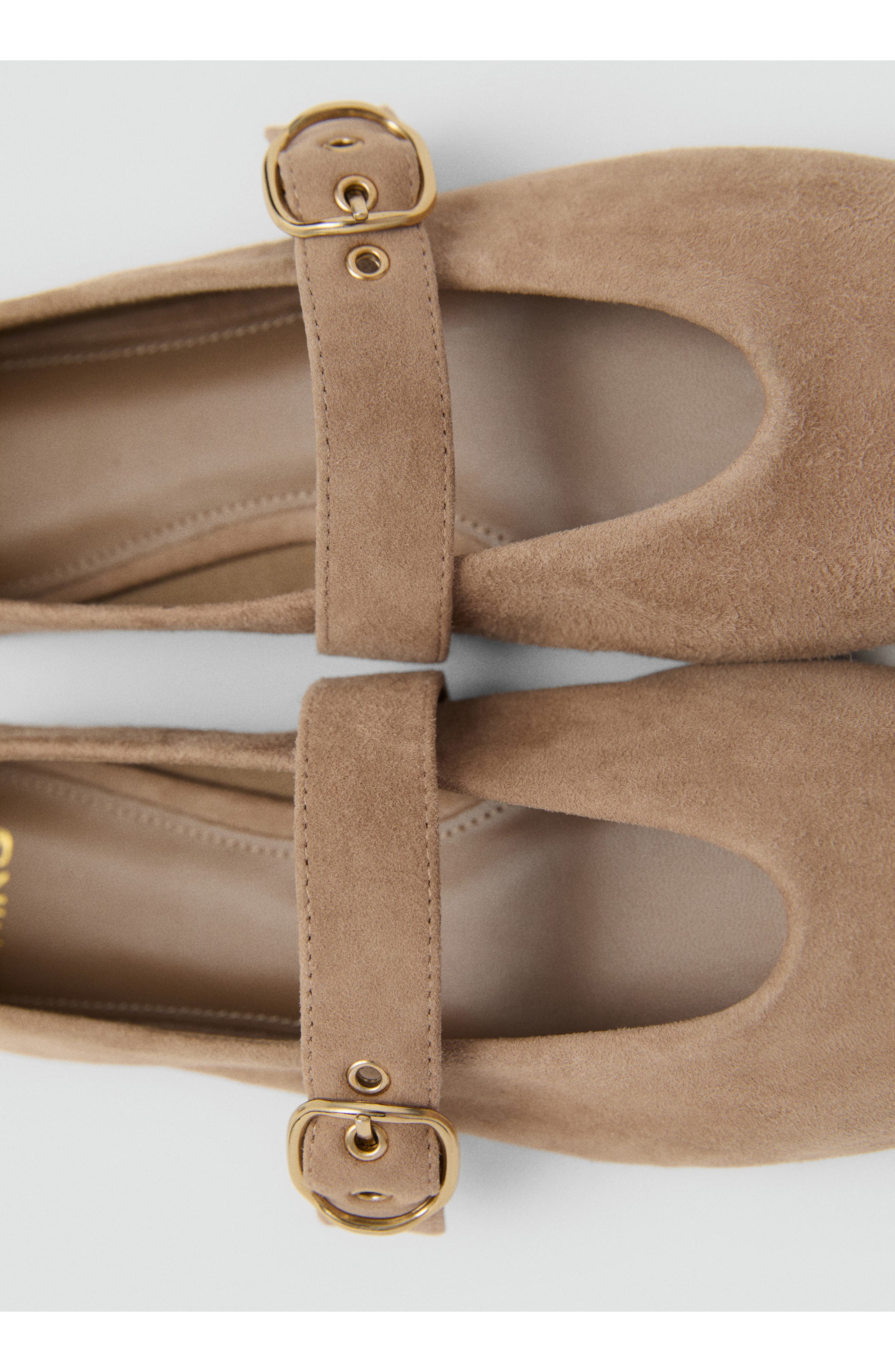 MANGO Mary Jane Ballet Flat, Alternate, color, Sand