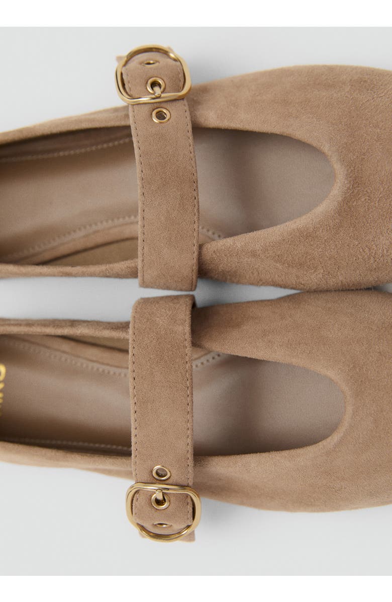 MANGO Mary Jane Ballet Flat, Alternate, color, Sand