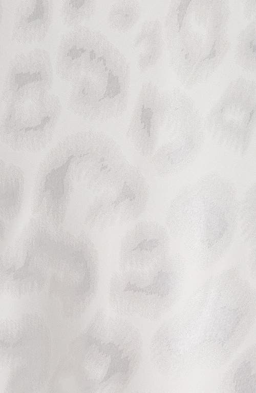 Natori Decadence Leopard Jacquard Satin Chemise In Warm White