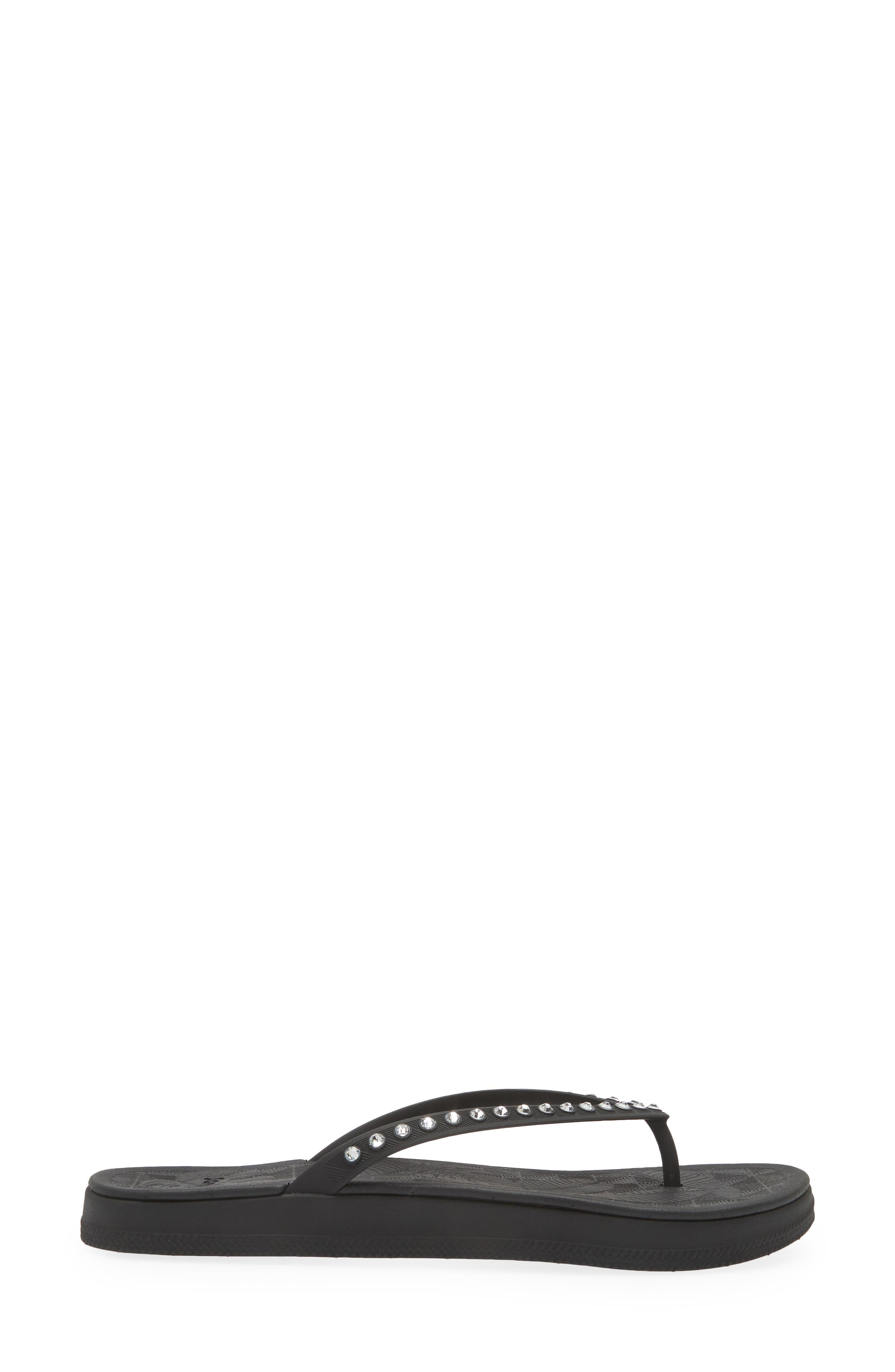 Sanuk Funshine Rhinestone Flip Flop, Alternate, color, 