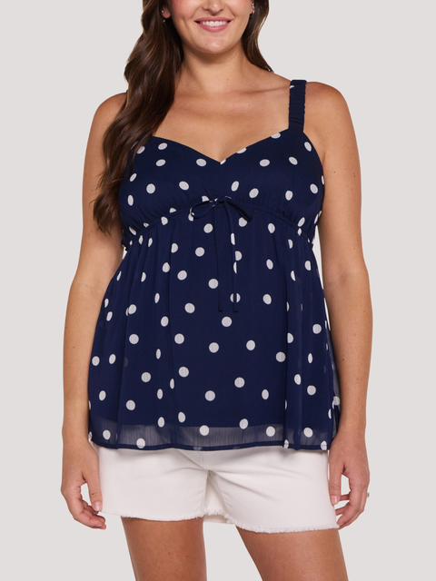 Scrunch Strap Woven Cami