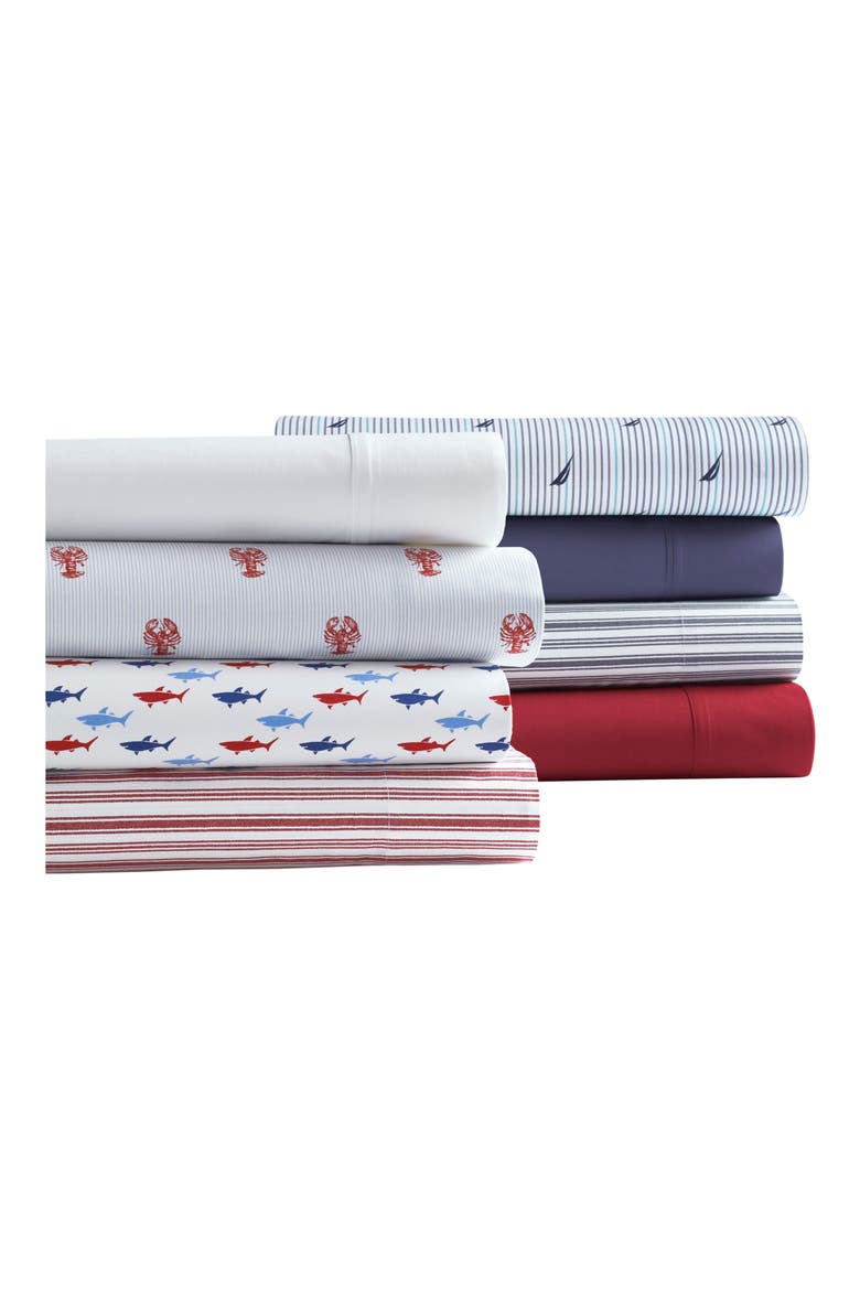 Cotton Sheet Set, Alternate, color, WHITE