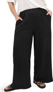 City Chic Brianna Smocked Wide Leg Pants