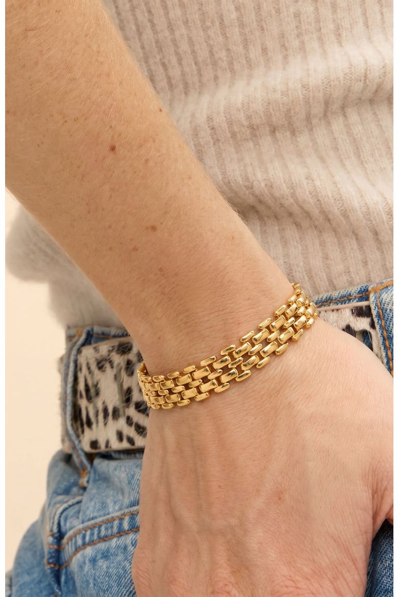 Watch Link Bracelet, Alternate, color, Gold