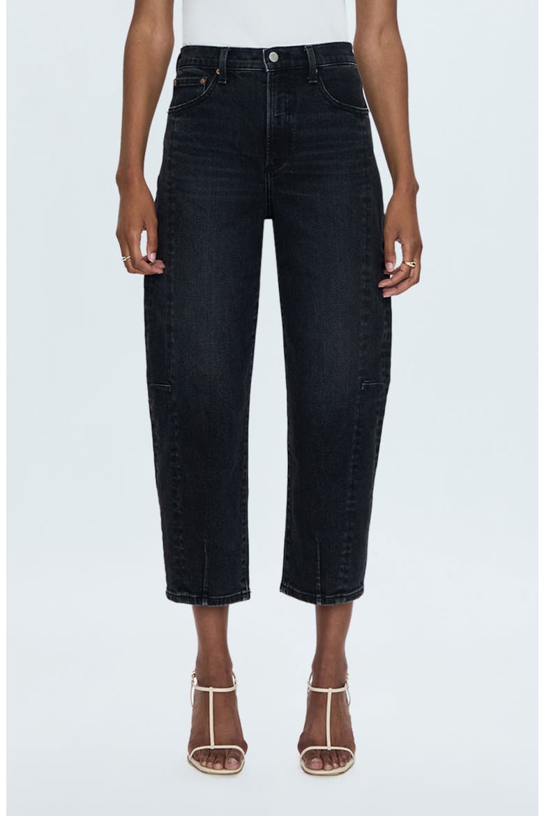 Eli Ankle Barrel Jeans, Main, color, DARK MIDNIGHT
