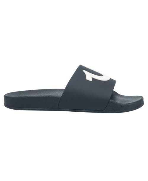 True Religion 112 Logo Slide In Black