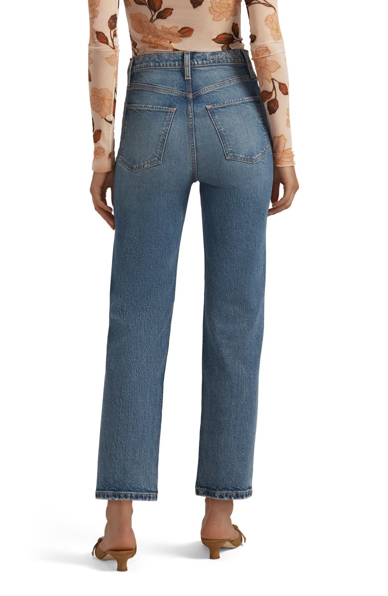 Favorite Daughter The Valentina Super High Waist Ankle Straight Leg Jeans, Alternate, color, Maui