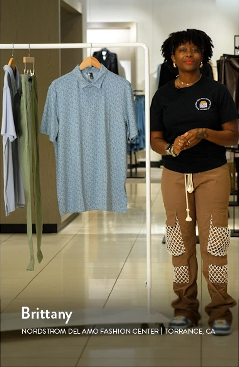 Ultimate365 Floral Print Performance Polo, sales video thumbnail