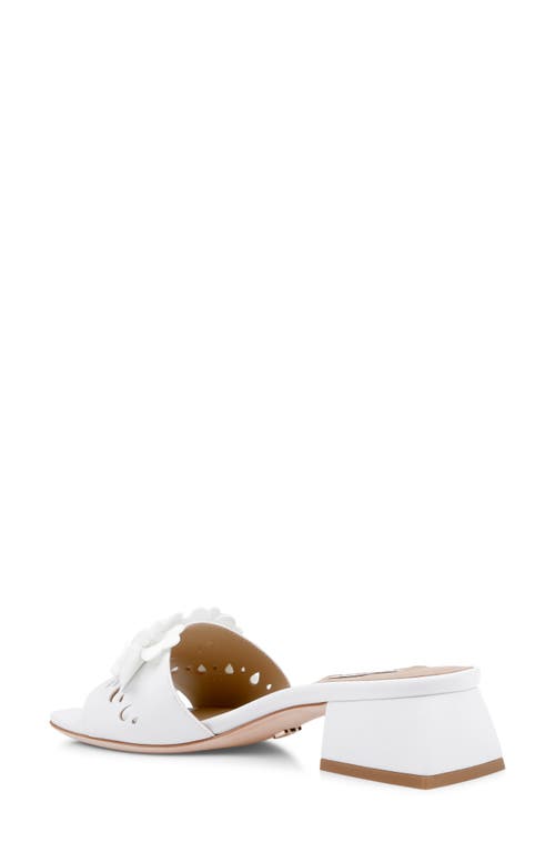 Badgley Mischka Oralia Beaded Floral Slide Sandal In Multi