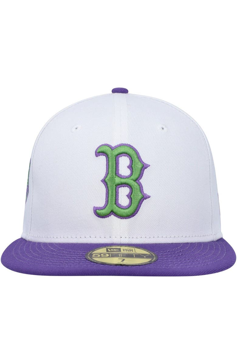 New Era Men's New Era White Boston Red Sox Side Patch 59FIFTY Fitted Hat, Alternate, color, White