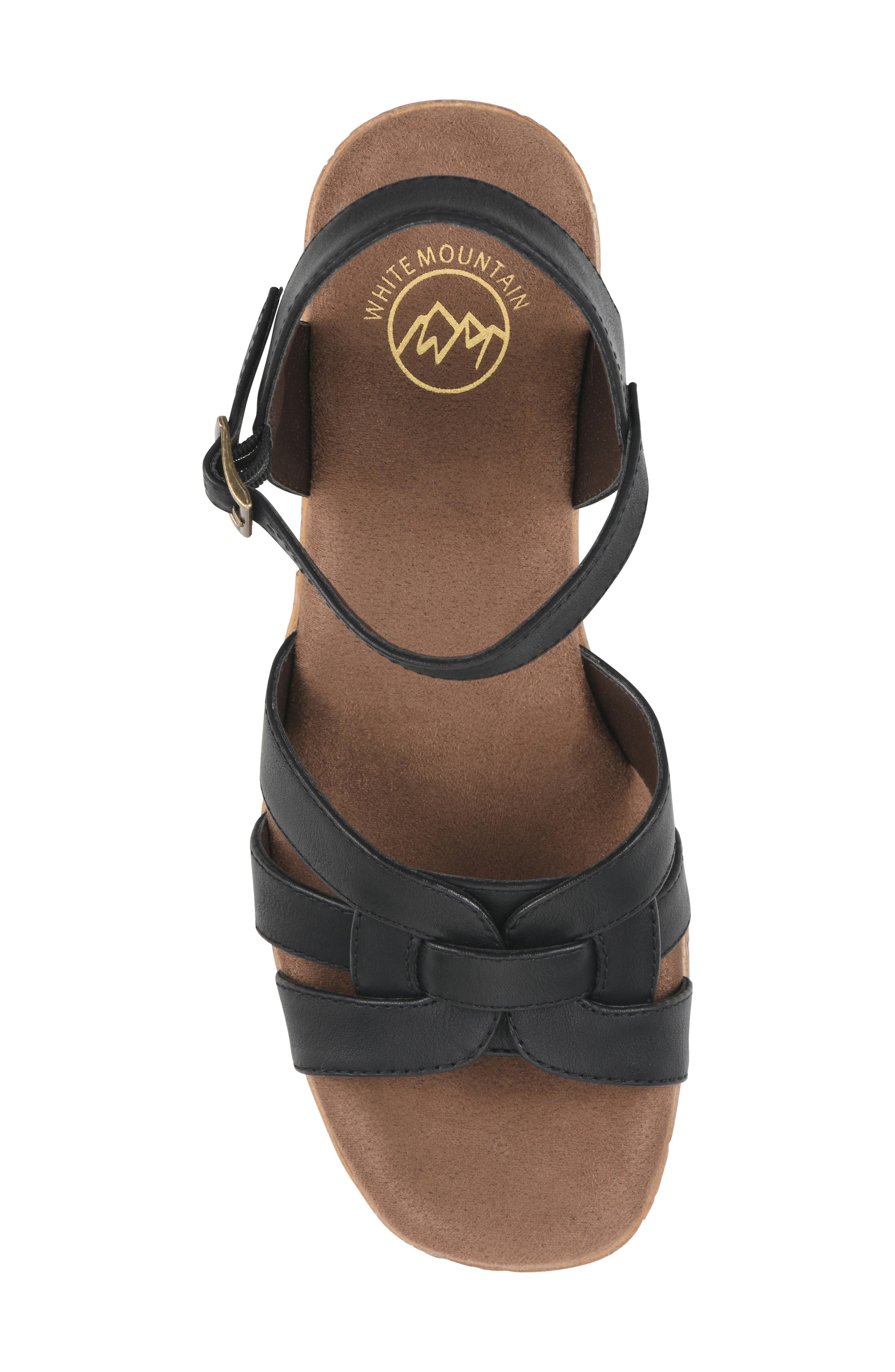 White Mountain Footwear Barista Platform Sandal, Alternate, color, 