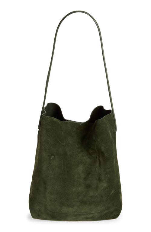 Mansur Gavriel Everyday Cabas Suede Hobo Bag In Green