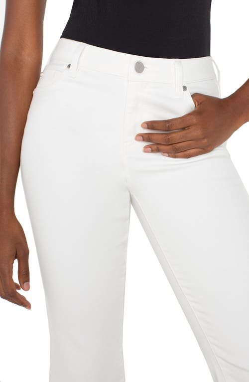 Liverpool Los Angeles Hannah Crop Flare Jeans In White