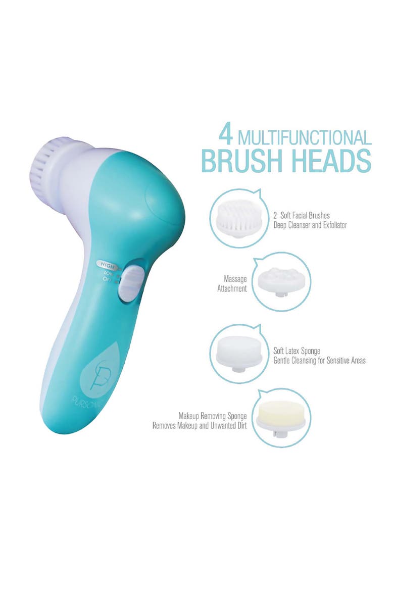 Advanced Facial Cleansing Brush, Alternate, color, Blue