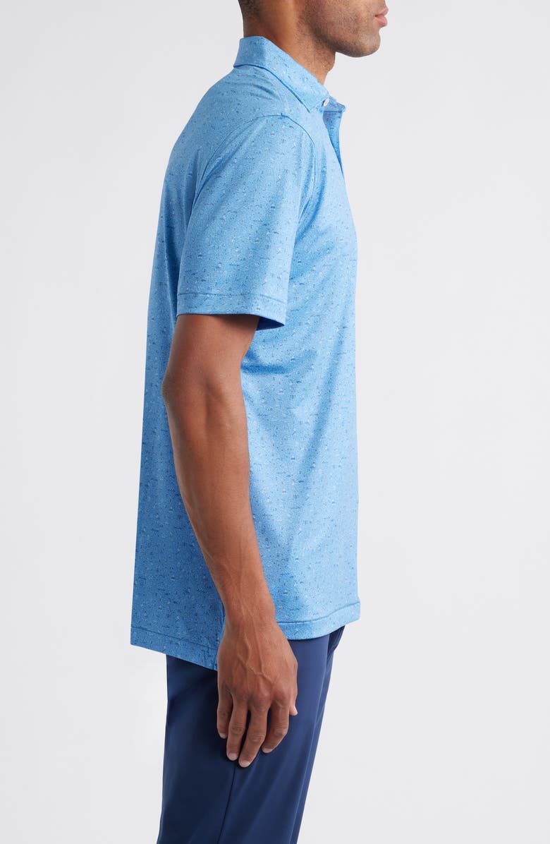 Peter Millar Scotland Links Performance Jersey Polo, Alternate, color, Evening Tide