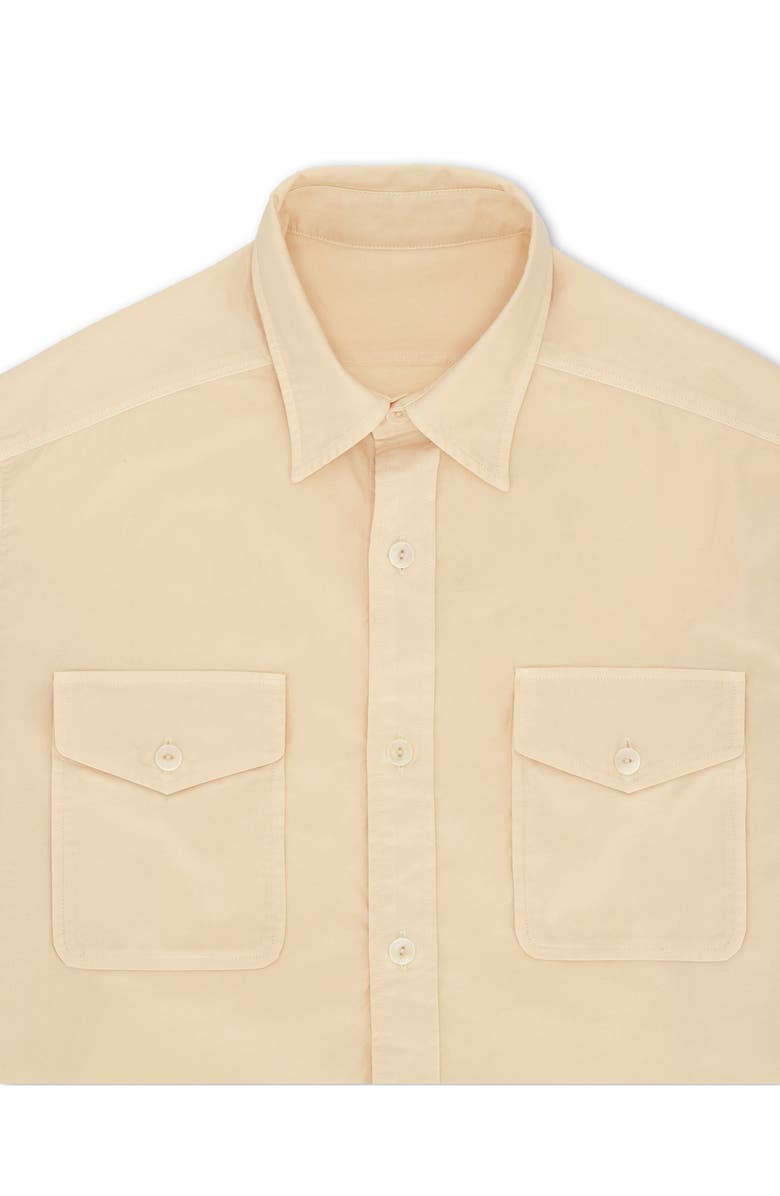 Fortela CPO Twill Cotton Overshirt, Alternate, color, White