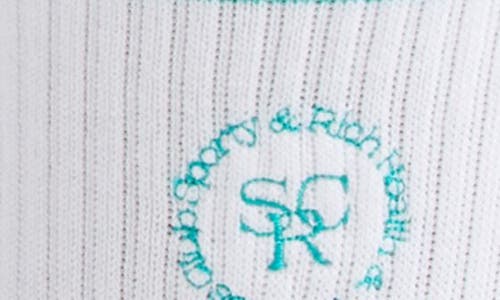 Sporty And Rich Sporty & Rich Src Embroidered Crew Socks