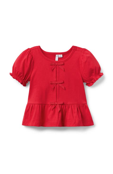 Bow Peplum Top (Little Kid & Big Kid)