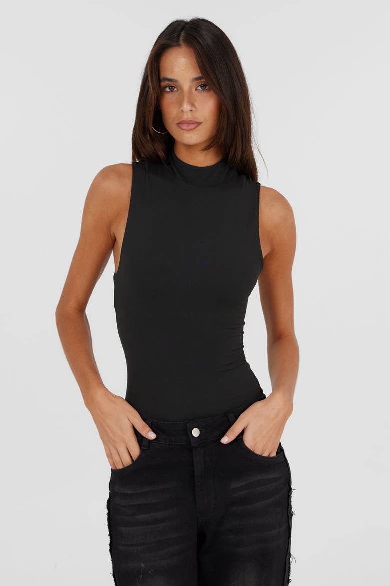 Adeline Bodysuit, Alternate, color, Black