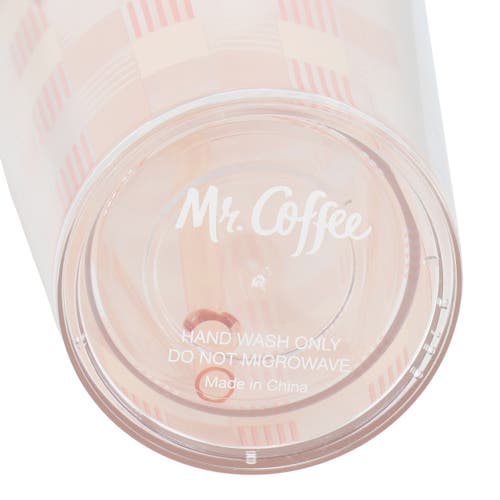 Mr Coffee Mr. Coffee Modern Euphoria 4 Piece 23 Ounce Plastic Tumbler With Straw And Lid Set In Brown