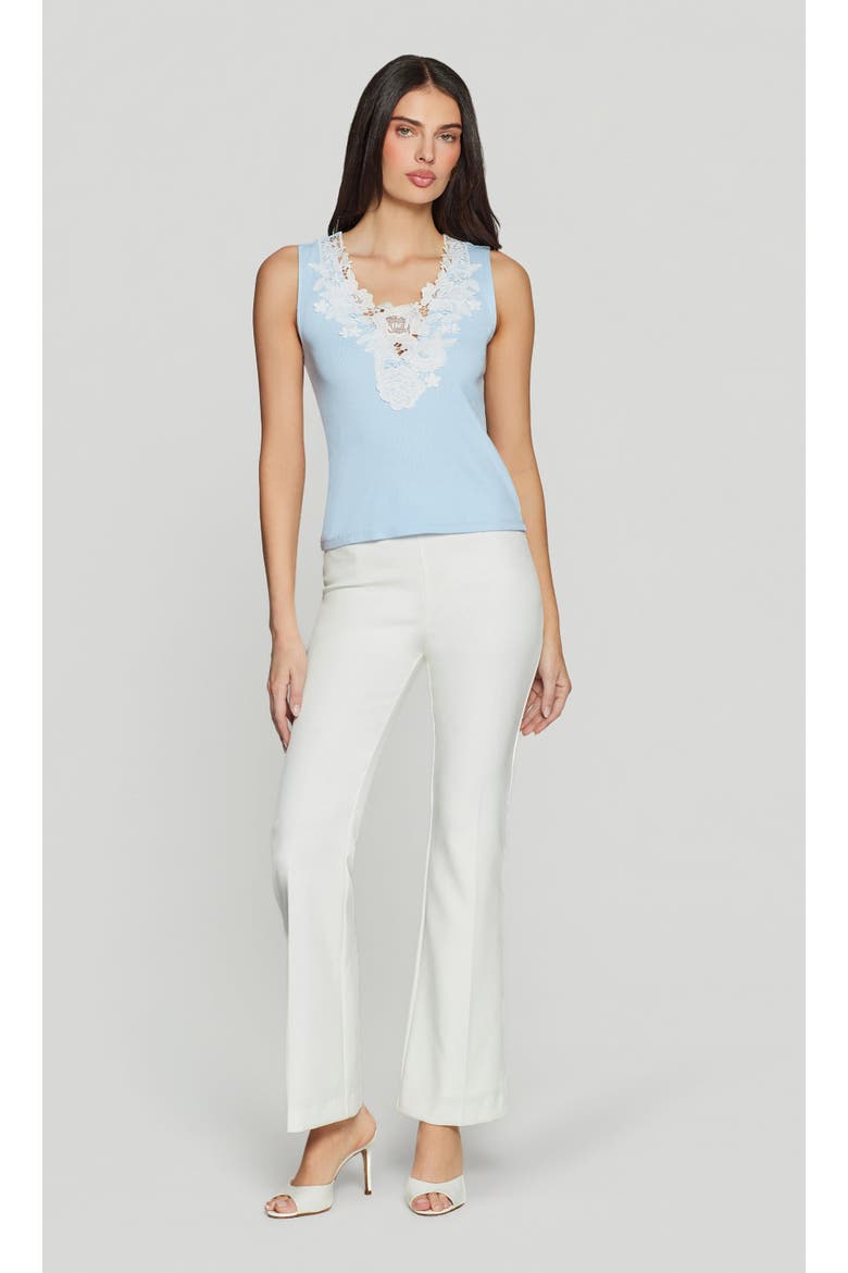 Elna Lace Combo Top, Alternate, color, Blue