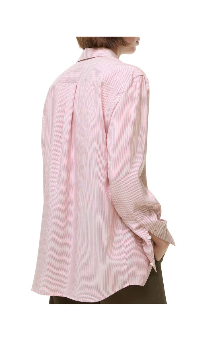 Burberry Relaxed Fit Striped Silk Shirt, Alternate, color,