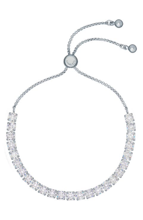 Melrah Icon Crystal Slider Tennis Bracelet