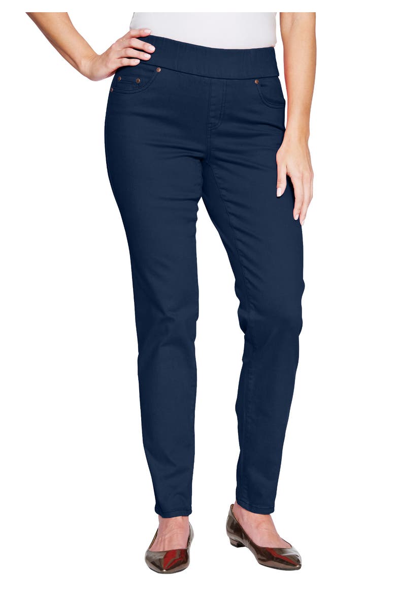 Comfort Waist Stretch Denim Straight-Leg Jean, Main, color, INDIGO