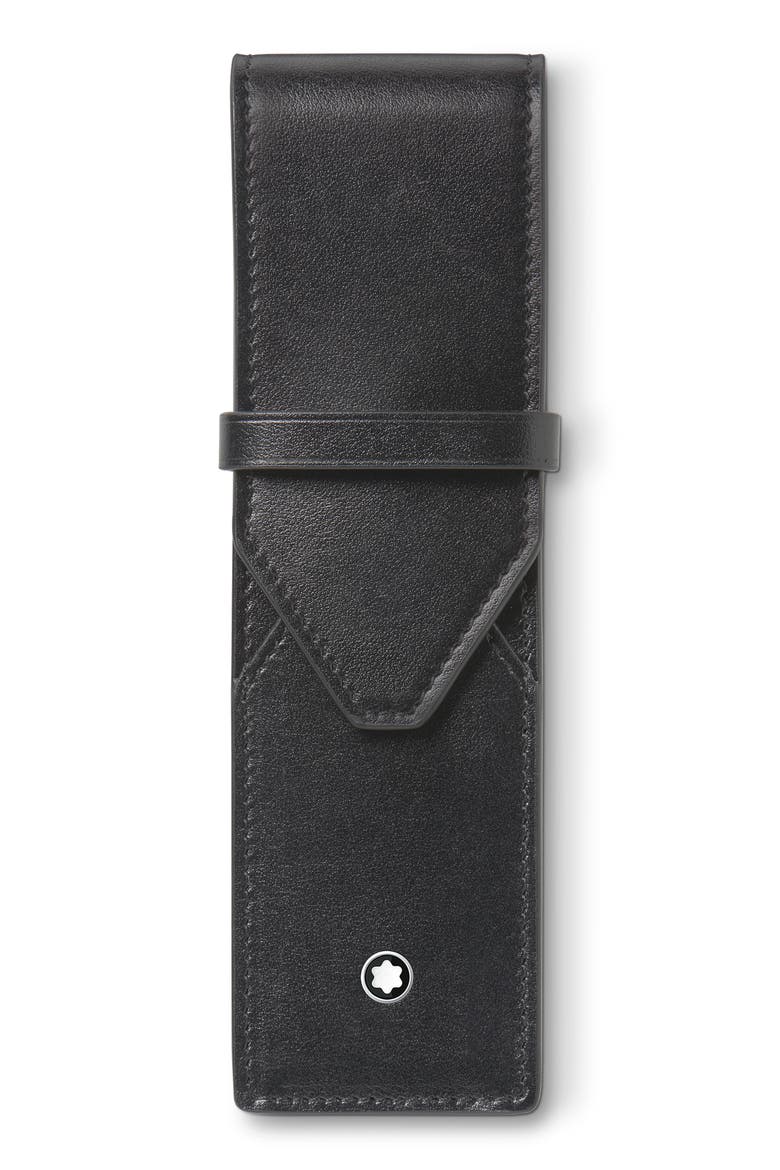 Meisterstück Two-Pen Sleeve, Main, color, BLACK