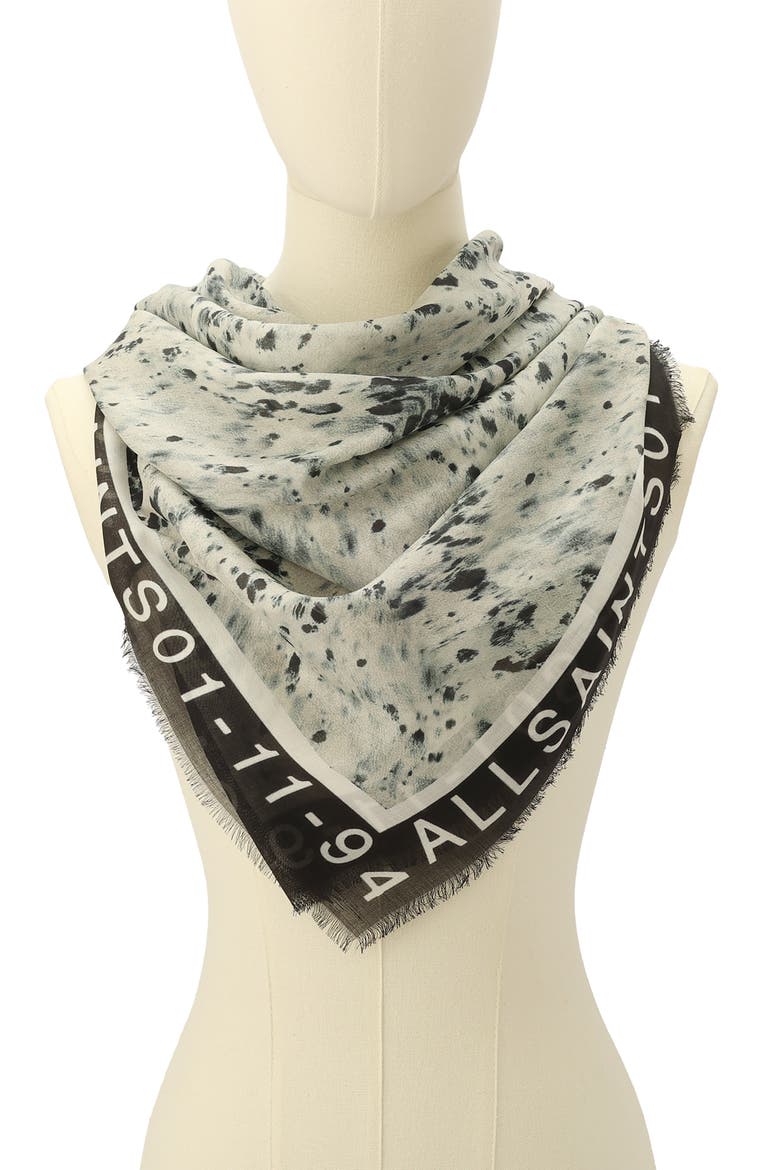 Canter Large Square Scarf, Alternate, color, ECRU WHITE