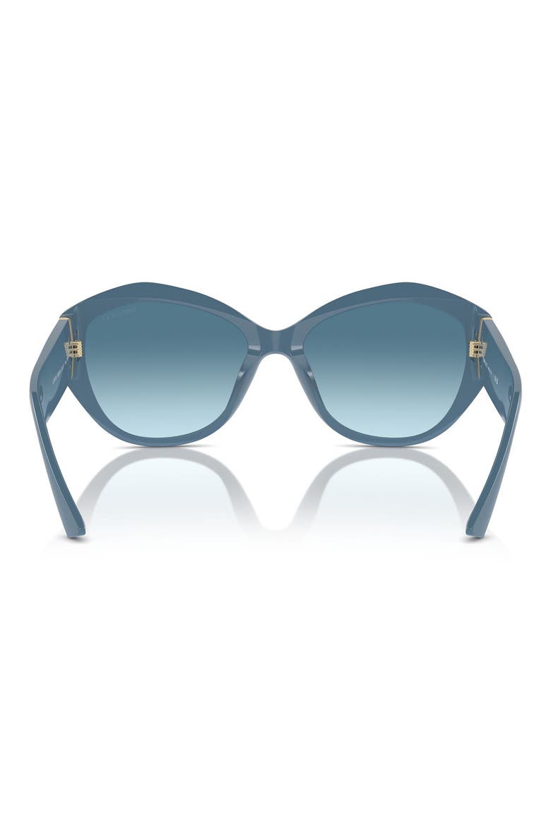 55mm Butterfly Sunglasses, Alternate, color, BLUE