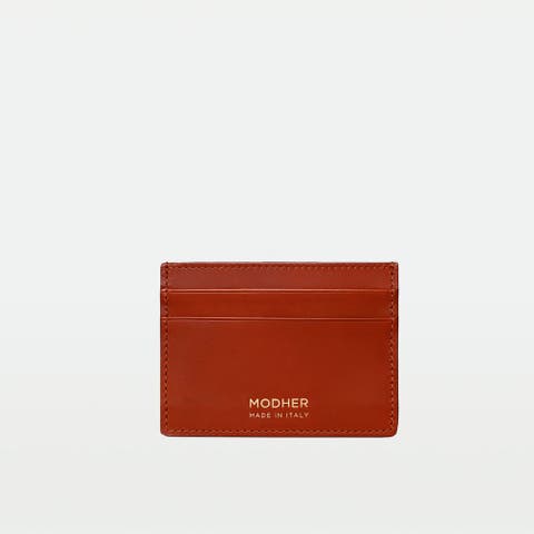 Credit Card Slip in vegetable tanned leather