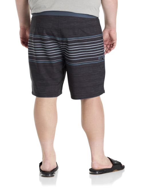 O'neill Men's Hyperfreak Heat Stripe Scallop Short In Black